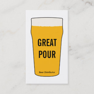 Tarjeta De Visita Pinta de cerveza 2   (variación)