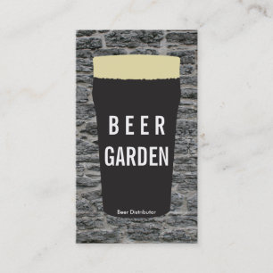 Tarjeta De Visita Pinta de cerveza 3   Rústico (variación)