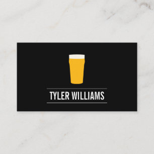 Tarjeta De Visita Pinta de Cerveza Hogar Brewer