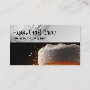 Tarjeta De Visita Pinta de Cerveza Salud Restaurante