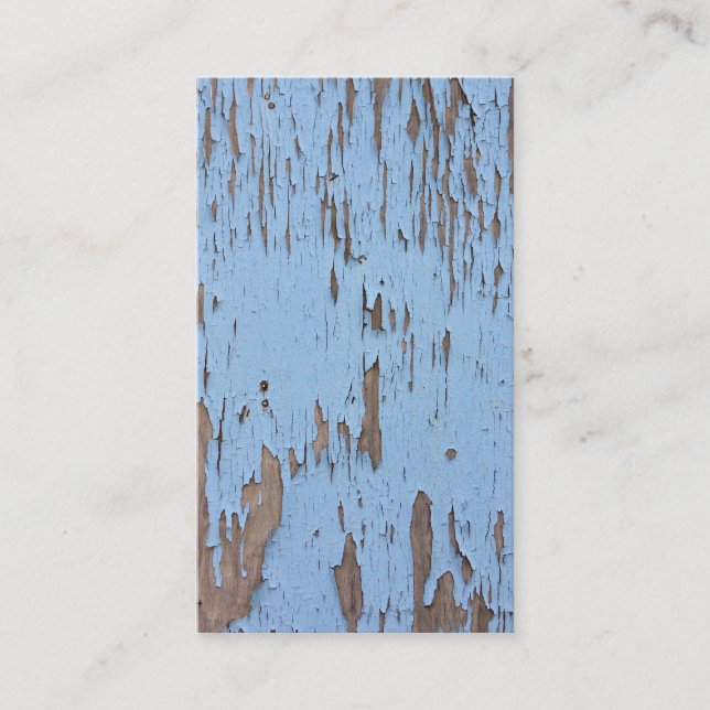 Tarjeta De Visita Pintado de despegado azul claro (Anverso)