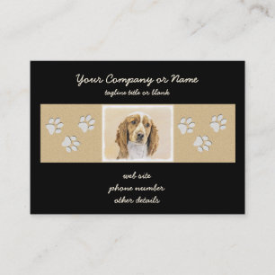 Tarjeta De Visita Pintado español de Springer galesa - Arte de perro