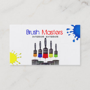Tarjeta De Visita Pintador, Pintura de la construcción interior ext