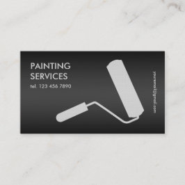 Tarjeta De Visita Pintando negro