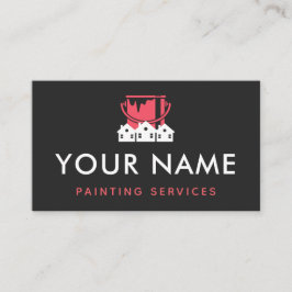 Tarjeta De Visita Pintar la casa Pintor Residencial Handyman Painter