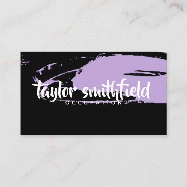 Tarjeta De Visita pinte el chapoteo (Anverso)