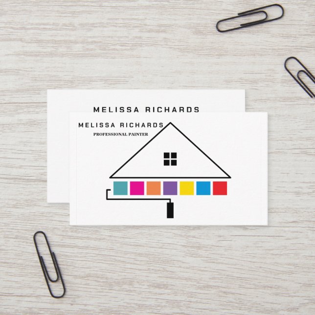 Tarjeta De Visita Pintor (Anverso/Reverso In Situ)