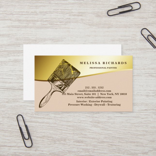 Tarjeta De Visita Pintor (Anverso/Reverso In Situ)