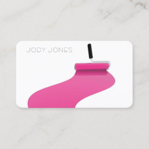 Tarjeta De Visita Pintor Pink Professional Painting Service