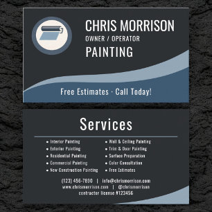 Tarjeta De Visita Pintor Profesional de Pintura