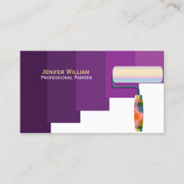 Tarjeta De Visita pintor profesional púrpura