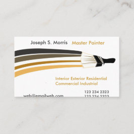 Tarjeta De Visita Pintores de casa profesionales de las pinceladas