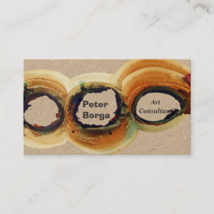 Tarjeta De Visita Pintores de los artistas abstractos de la acuarela