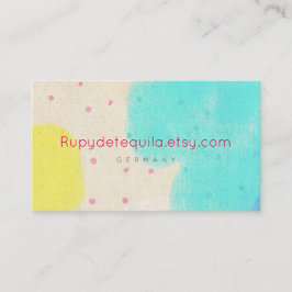 Tarjeta De Visita Pintura acuarela abstracta Rupydetequila