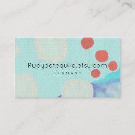 Tarjeta De Visita Pintura acuarela abstracta Rupydetequila