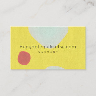 Tarjeta De Visita Pintura acuarela abstracta Rupydetequila