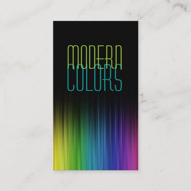 Tarjeta De Visita Pintura, Arte, Construcción, Colores (Anverso)