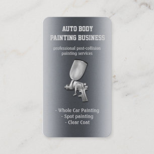 Tarjeta De Visita Pintura automática de cuerpo   Moderno