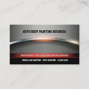 Tarjeta De Visita Pintura automática de cuerpo   Moderno