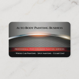 Tarjeta De Visita Pintura automática de cuerpo   Moderno