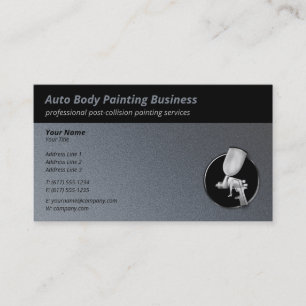 Tarjeta De Visita Pintura automática de cuerpo   Platino profesional