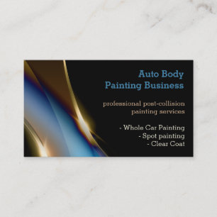 Tarjeta De Visita Pintura automática de cuerpo   Profesional