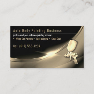 Tarjeta De Visita Pintura automática de cuerpo   Profesional