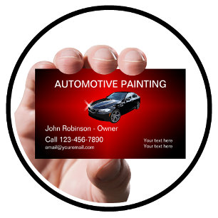 Tarjeta De Visita Pintura Automotriz Genial