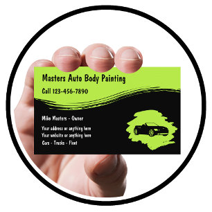 Tarjeta De Visita Pintura automotriz y colisión