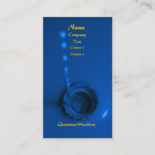Tarjeta De Visita Pintura azul