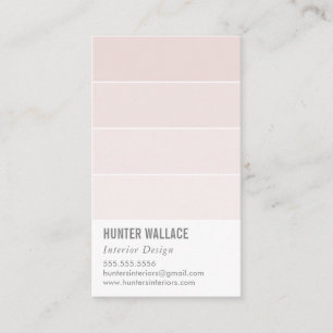Tarjeta De Visita PINTURA CHIP decoración moderna rosa oscuro