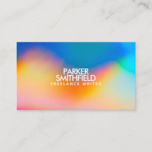 Tarjeta De Visita Pintura colorida salpicadura diseño de arte person