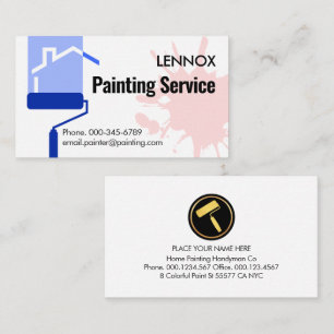 Tarjeta De Visita Pintura con Rodillo de tu Hogar