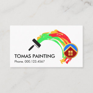 Tarjeta De Visita Pintura con Rodillo para Hogar