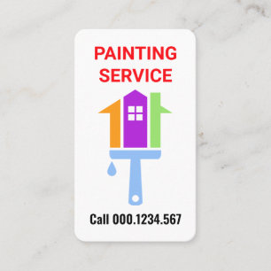 Tarjeta De Visita Pintura Creativa con Rodillo para Hogar
