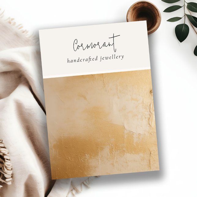 Tarjeta De Visita Pintura de aceite de oro beige Textura Pantalla de (Subido por el creador)