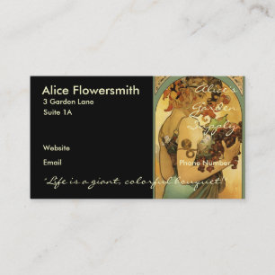 Tarjeta De Visita Pintura de Alphonse Mucha
