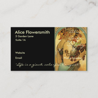 Tarjeta De Visita Pintura de Alphonse Mucha