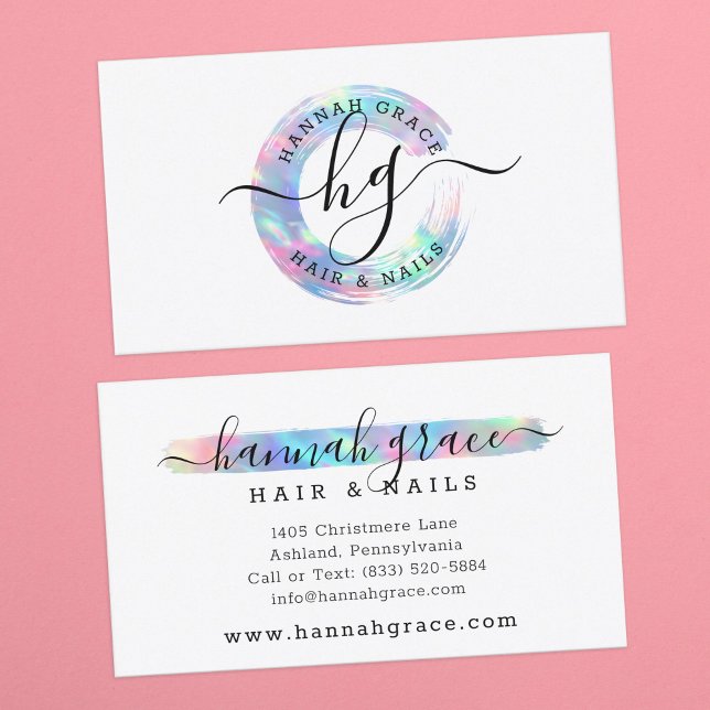 Tarjeta De Visita Pintura de arcoiris Pastel de Personalizado con lo (Subido por el creador)