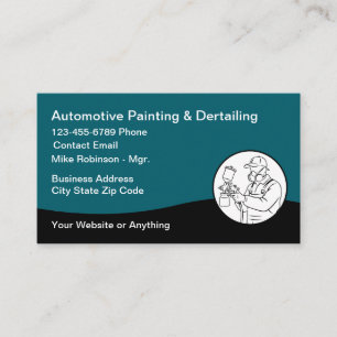 Tarjeta De Visita Pintura de automóviles más cool