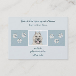 Tarjeta De Visita Pintura de Bouvier des Flandres - Arte original de