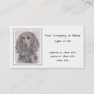 Tarjeta De Visita Pintura de Boykin Spaniel - Arte Perro Original.