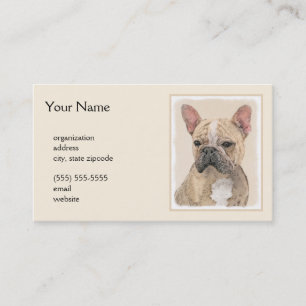 Tarjeta De Visita Pintura de Bulldog francés (Sable) - Cuto original