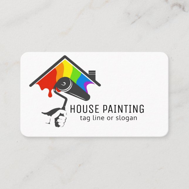 Tarjeta De Visita Pintura de casa (Anverso)