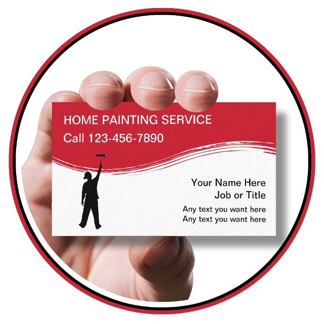 Tarjeta De Visita Pintura de Casas Moderna (Subido por el creador)