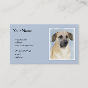 Tarjeta De Visita Pintura de Chinook (Orejas caídas) - Arte Perro Or