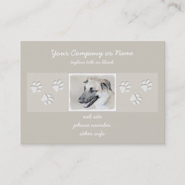 Tarjeta De Visita Pintura de Chinook (Orejas de helicóptero) - Arte  (Anverso)