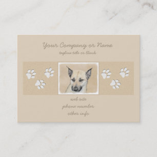 Tarjeta De Visita Pintura de Chinook (Orejas puntiagudas) - Arte Per