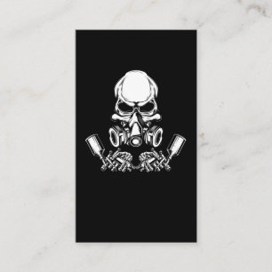 Tarjeta De Visita Pintura de coche de Skull Painter