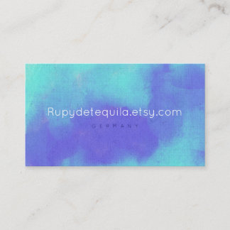 Tarjeta De Visita Pintura de color de agua abstracta Rupydetequila
